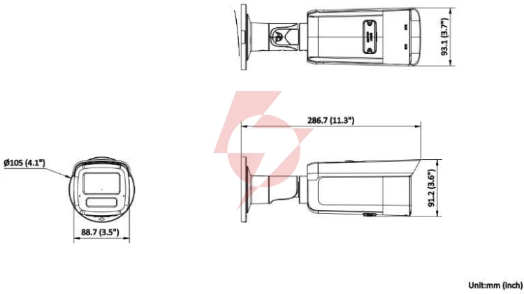 Kamera ip hikvision ds-2cd2t83g2-2li(2.8mm)