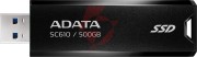 Dysk zewnętrzny ssd adata sc610 500gb usb3.2a czarny