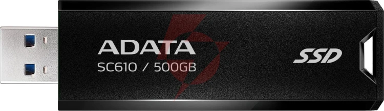 Dysk zewnętrzny ssd adata sc610 500gb usb3.2a czarny