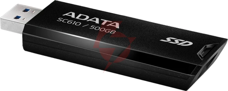 Dysk zewnętrzny ssd adata sc610 500gb usb3.2a czarny