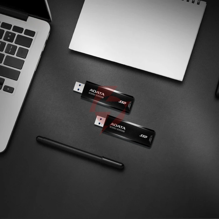 Dysk zewnętrzny ssd adata sc610 500gb usb3.2a czarny