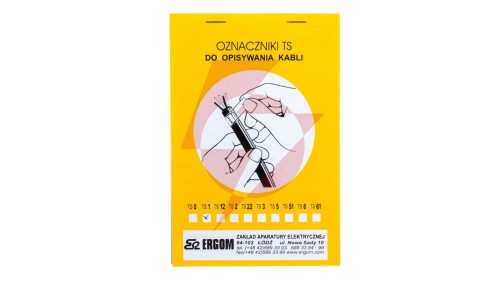 Oznacznik do opisywania ręcznego TS 1 biały E04ZP-02010100200 /450szt./