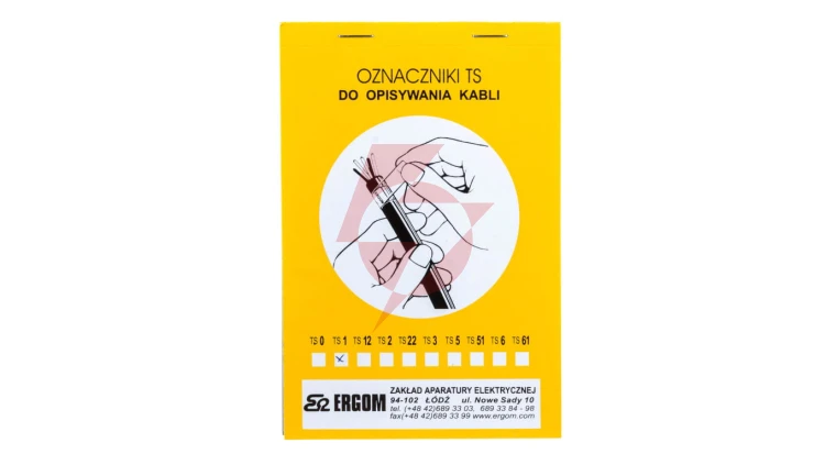 Oznacznik do opisywania ręcznego TS 1 biały E04ZP-02010100200 /450szt./