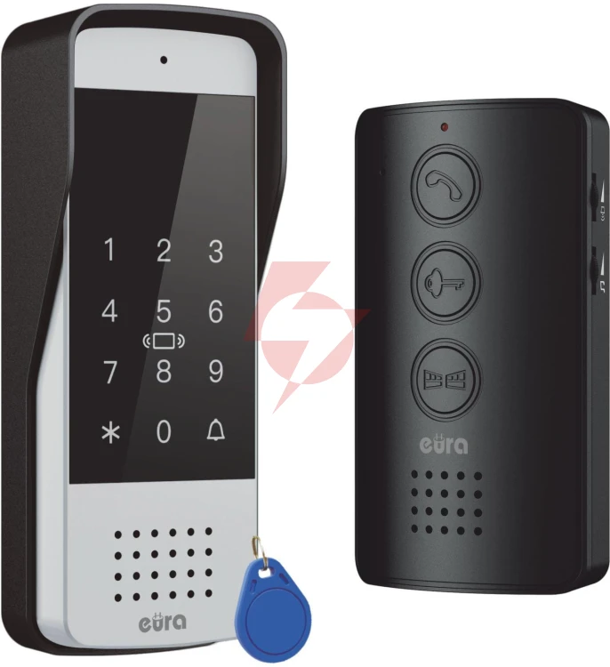 Domofon eura adp-34a3 czarny 