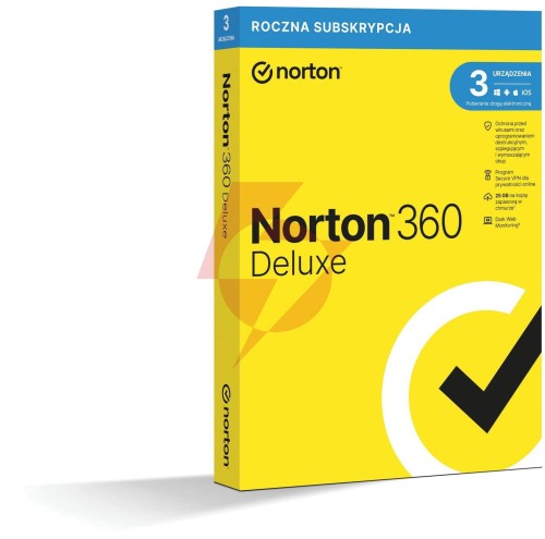 Norton 360 deluxe box pl 3-urządzenia,12-miesięcy