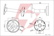 Uchwyt hikvision ds-1271zj-130-trl