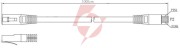 Patchcord kat6 ftp 10m szary 