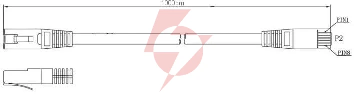 Patchcord kat6 ftp 10m szary 