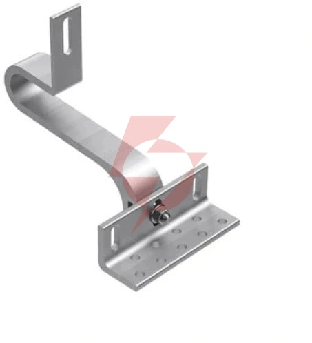 Uchwyt hak aluminiowy pod dachówkę z podwójną regulacją k-64