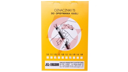 Oznacznik do opisywania ręcznego TS 5 biały E04ZP-02010100500 /50szt./