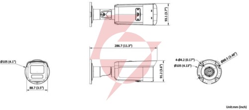 Kamera ip hikvision ds-2cd2t46g2h-2i(2.8mm)(ef)