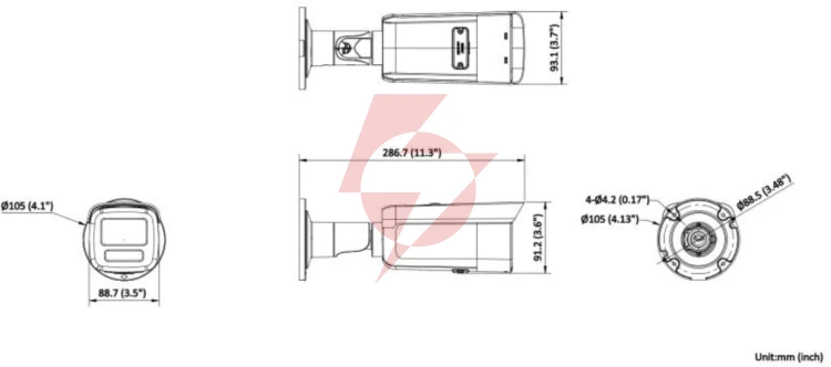 Kamera ip hikvision ds-2cd2t46g2h-2i(2.8mm)(ef)