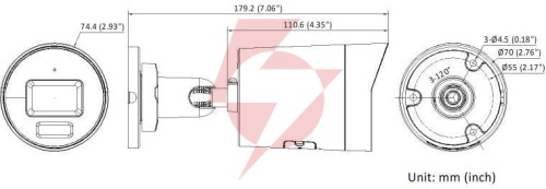 Kamera ip hikvision ds-2cd2t86g2h-2i(4mm)(ef)