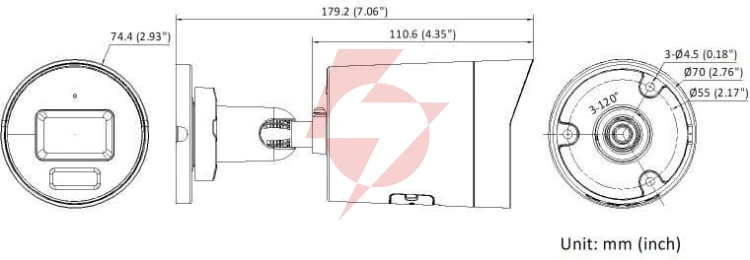 Kamera ip hikvision ds-2cd2t86g2h-2i(4mm)(ef)