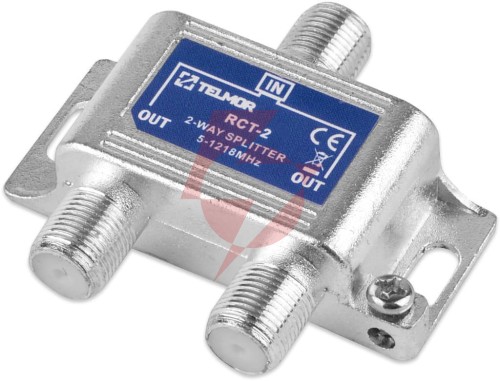 Rozgałęźnik telmor rct-2 splitter 2x1.2g