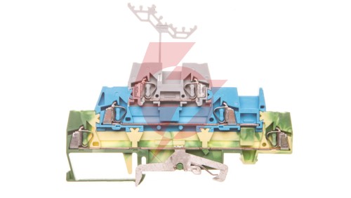 Złączka trzypiętrowa PE / L / L 2,5mm2 zolto-zielona / niebieska / szara 280-547