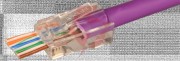 Złącze rj45 męskie pass through utp kat 6 ref. 209906