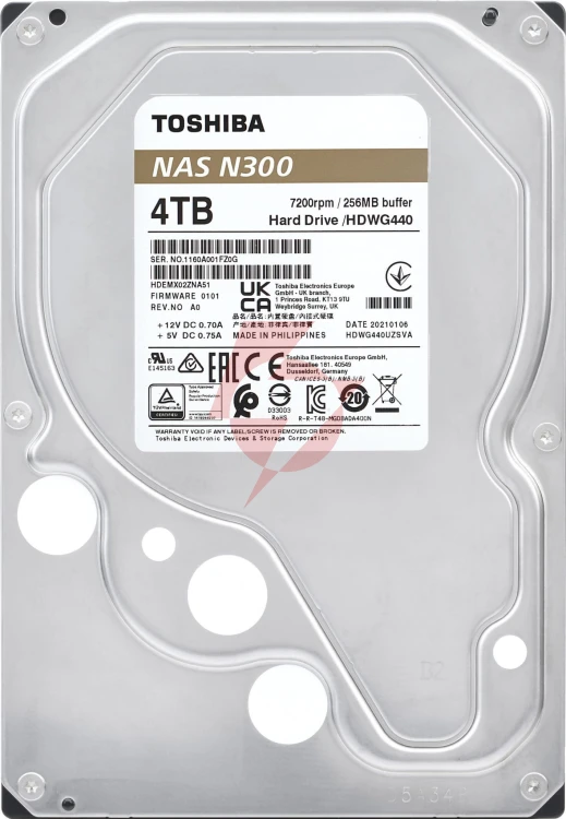 Dysk hdd toshiba n300 hdwg440ezsta 4tb