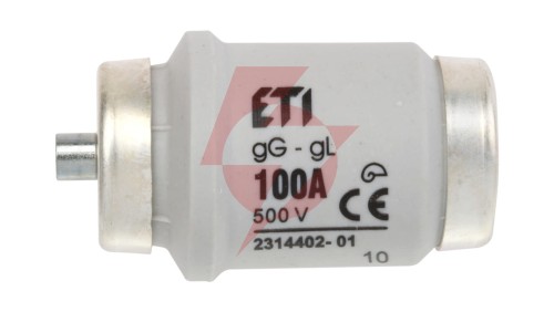 Wkładka bezpiecznikowa 100A DIV gG 500V E40 002314402