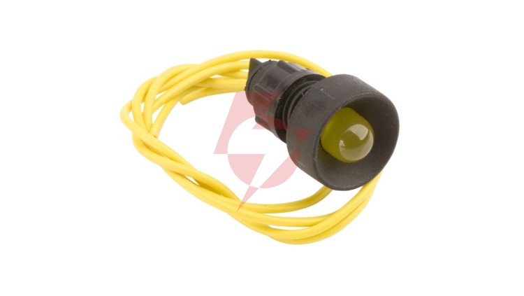 Lampka sygnalizacyjna 10mm żółta 230V AC KLP 10Y/230V 84510004