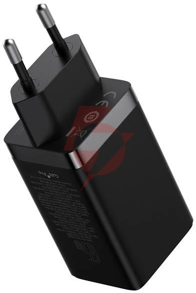Ładowarka sieciowa baseus gan 5 pro ccgp120201 65w usb-a 2x usb-c pd 3.0 qc 4.0