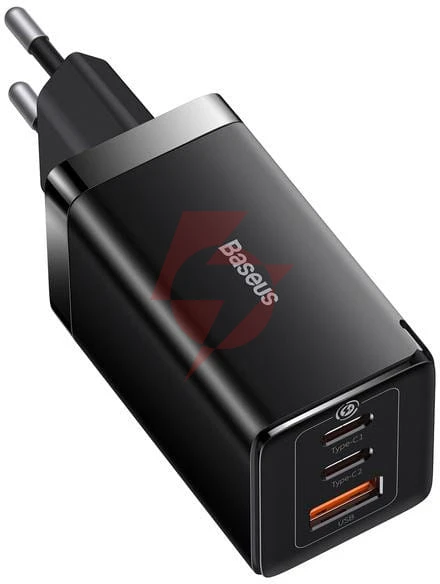 Ładowarka sieciowa baseus gan 5 pro ccgp120201 65w usb-a 2x usb-c pd 3.0 qc 4.0