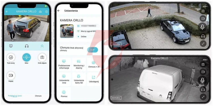 Kamera ip orllo z7 pro zewnętrzna obrotowa gsm 4mpx