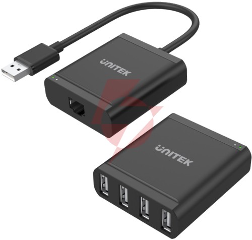 Unitek y-2516 przedłużacz usb 2.0 po skrętce 4xusb