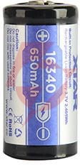 Akumulatorek 16340 / r-cr123 3,7v xtar 650mah (1 szt.) z zabezpieczeniem