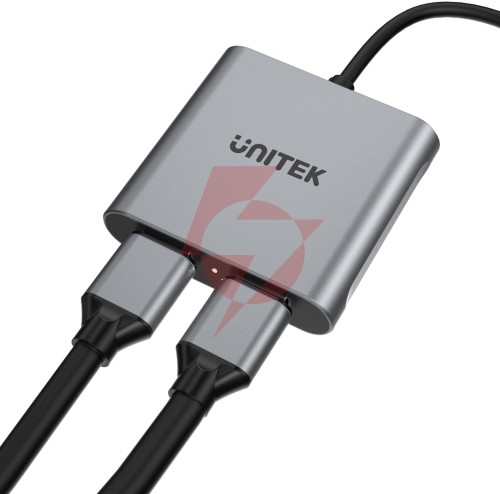 Adapter unitek usb-c na 2x hdmi 4k mst