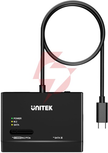 S1232a01-eu unitek mostek usb-c na dyski sata i m.2 mvme