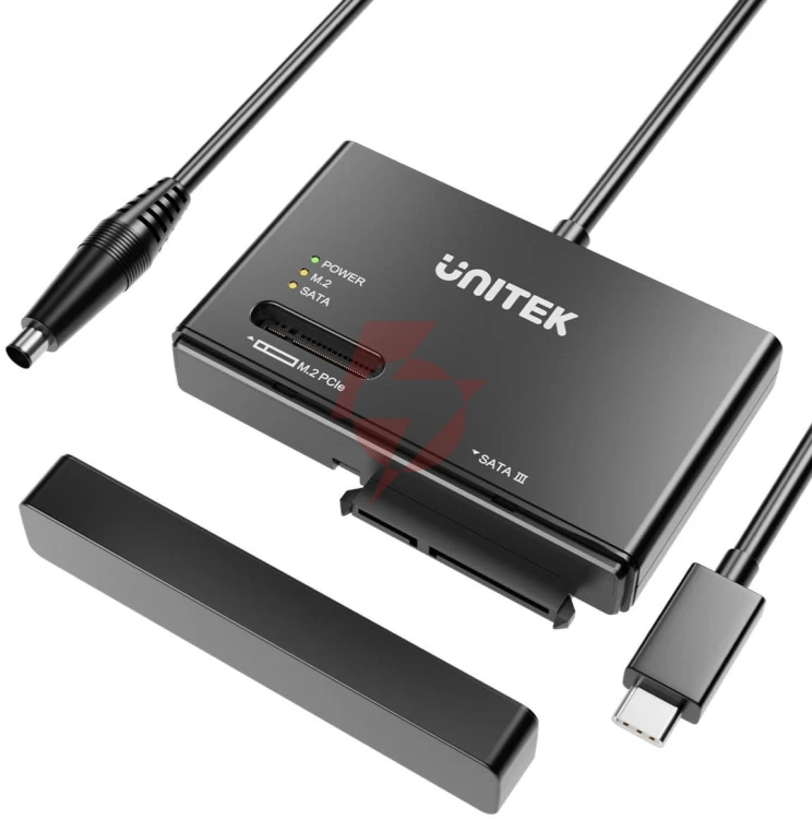 S1232a01-eu unitek mostek usb-c na dyski sata i m.2 mvme