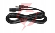 Przedłużacz dc 5.0m dwużyłowy 2x0.5mm2 w oplocie wtyk/gniazdo 2.1x5.5 mm