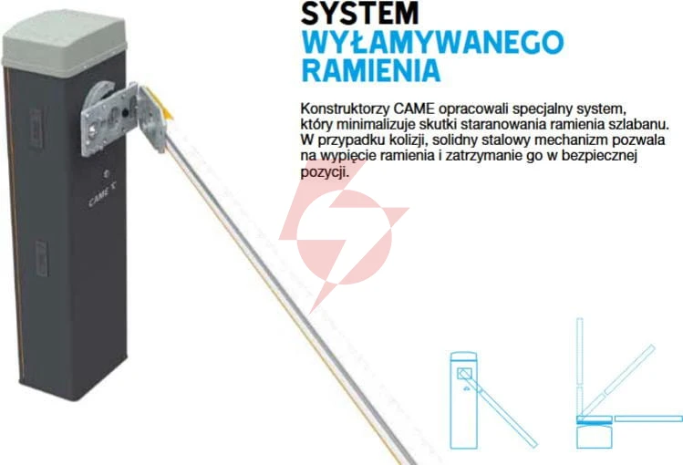 Szlaban came ls4 z ramieniem g0402 do 4m