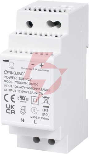 Zasilacz impulsowy na szynę din yingjiao ysd30s-1202000 12v/24w/2a