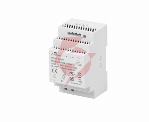 Zasilacz impulsowy na szynę din yingjiao ysd60s-2402500 24v/60w/2,5a