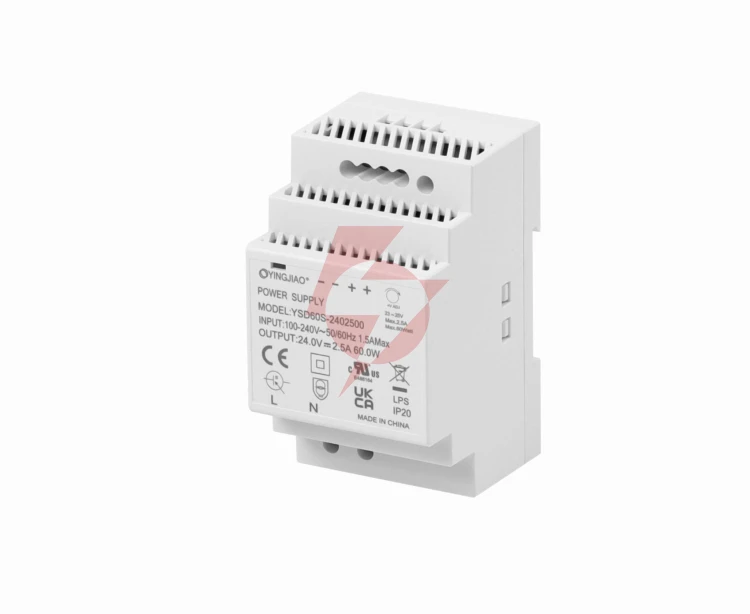 Zasilacz impulsowy na szynę din yingjiao ysd60s-2402500 24v/60w/2,5a