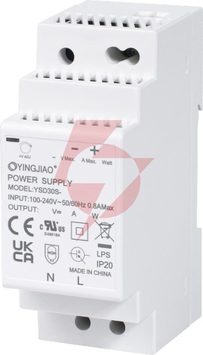 Zasilacz impulsowy na szynę din yingjiao ysd30s-2401250 24v/30w/1,25a