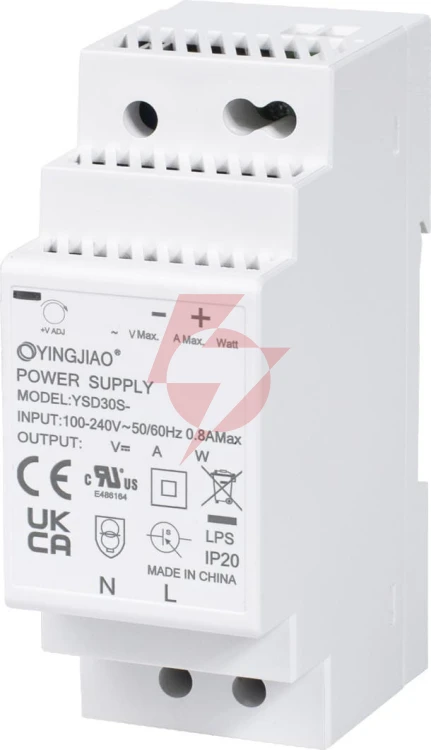 Zasilacz impulsowy na szynę din yingjiao ysd30s-2401250 24v/30w/1,25a