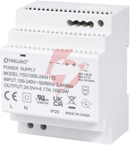 Zasilacz impulsowy na szynę din yingjiao ysd100s-2403830 24v/92w/3,83a