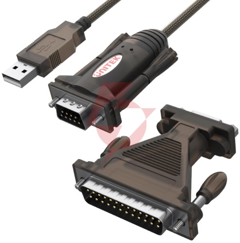 Unitek y-105a konw. usb 1xrs-232 z adap.db9f/db25m