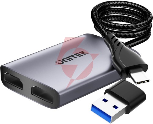 Unitek v1427a01 adapter usb/c/a na 2x hdmi mst fullhd