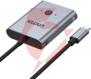 D1078a unitek dwukierunkowy przełącznik usb-c 4k
