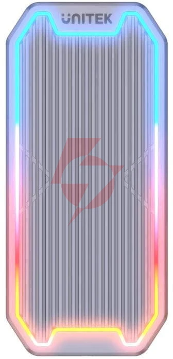 S1210b unitek obudowa dysku m.2 ssd nvme/sata 10gbps rgb