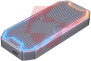 S1210b unitek obudowa dysku m.2 ssd nvme/sata 10gbps rgb