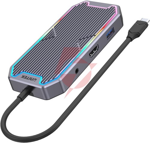 Unitek hub usb-c hdmi rj45 3,5mm audio 100w 10gbps d1029a
