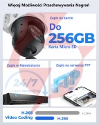 Kamera ip reolink trackmix wifi obrotowa series w760