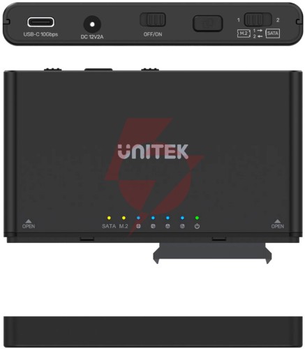 Unitek s1222a mostek / stacja klonująca dyski sata i m.2