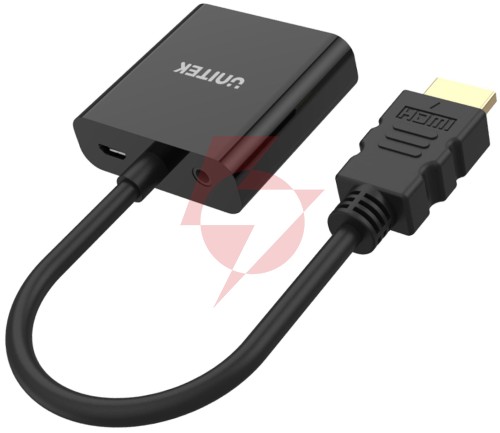 Unitek y-6333 adapter hdmi to vga + audio