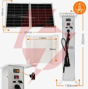 Kamera zewnętrzna obrotowa gsm na kartę sim orllo z7 pro + panel fotowoltaiczny sm6030 pro